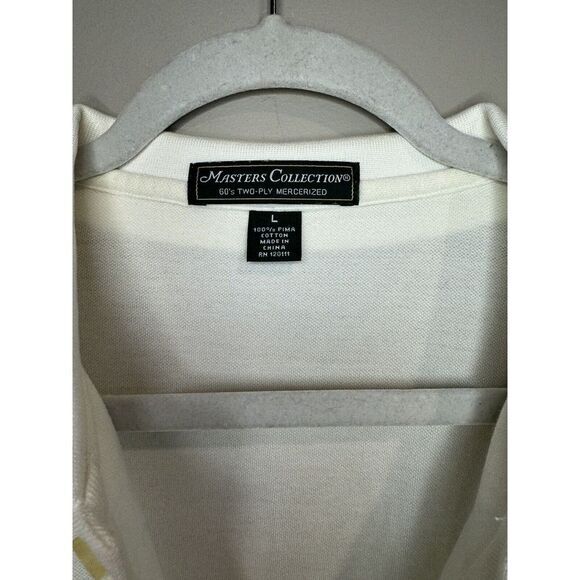The Masters Collection‎ Mens Off white Masters Polo Size Large - Picture 3 of 4
